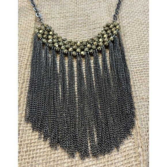 Fun Fashion Jewelry Necklace Gold Tone Cleopatra Style Egyptian Queen Revival - Picture 4 of 7